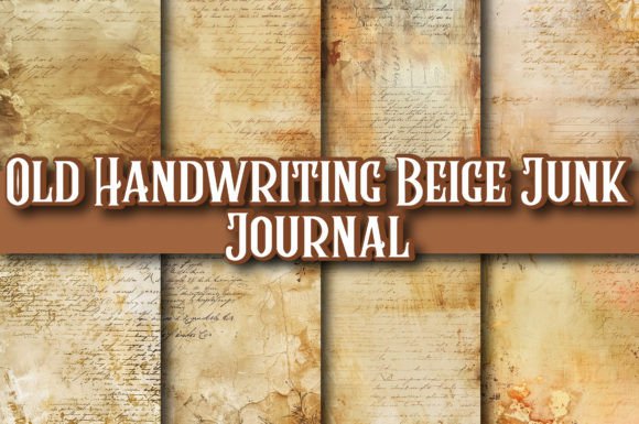 Download Old Handwriting Beige Junk Journal - Premium Resources